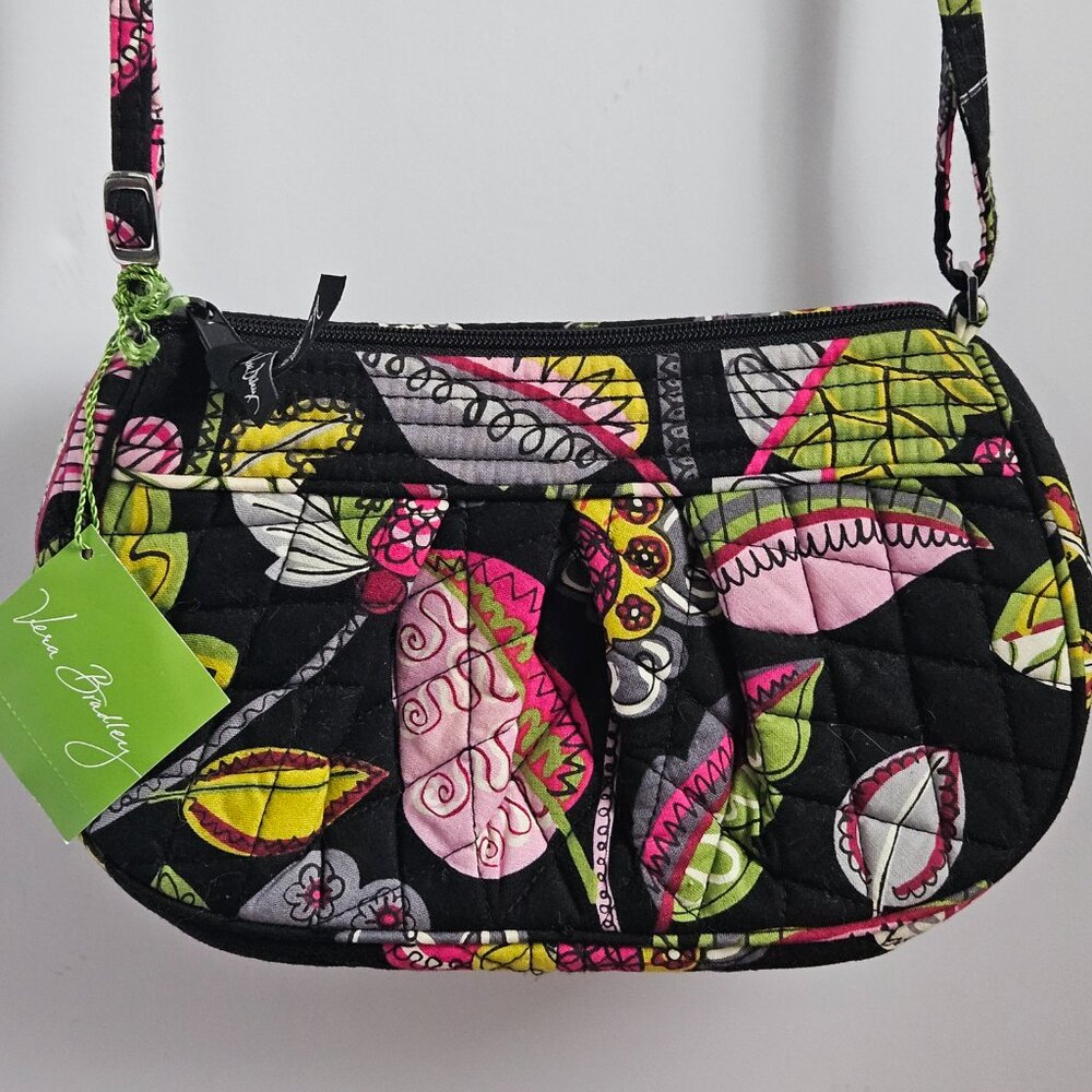 NWT Vera Bradley Moon Blooms Frannie Crossbody Bag Retired Quilted Shoulder